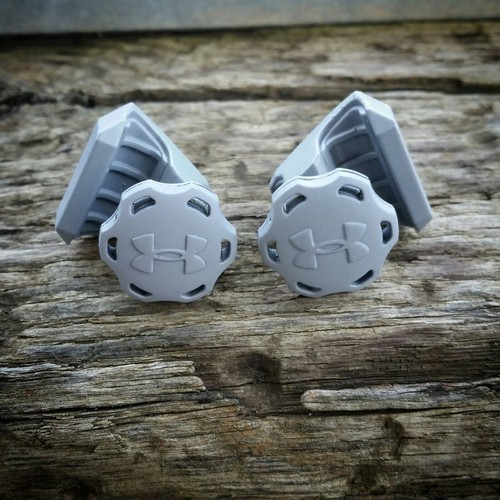 Light Grey - BRAND NEW UNDER ARMOUR FOOTBALL VISOR QUICK RELEASE CLIPS