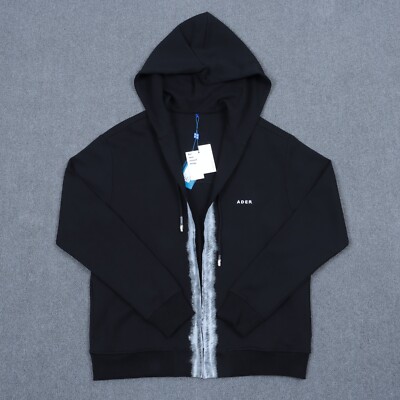 ADER ERROR Unisex hooded sweatshirt in black size A1 (S-M) 