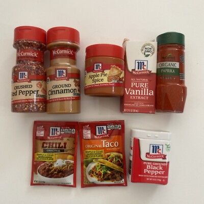 C Zuru Mini Brands Mixed Series Lot of 8 Spices Pepper Taco Vanilla Miniature