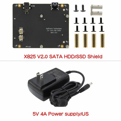 Raspberry Pi 2.5 Inch Sata Hdd/ssd Shield X825 V2.0 Storage Expansion Board Set
