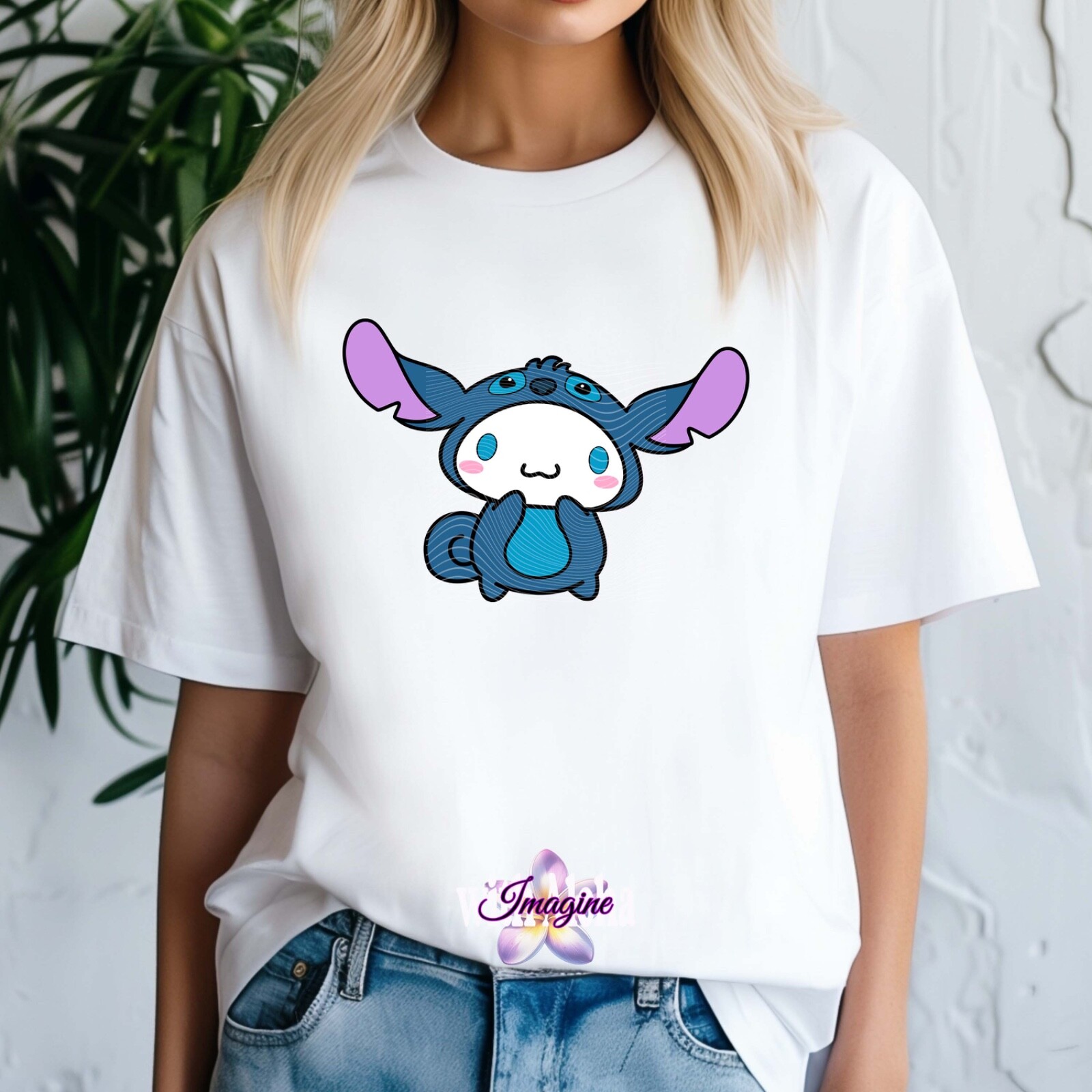 ★2024FW新作★GROVE X CINNAMOROLL RIBBON LS T-SHIRT GROVE X CINNAMOROLL) CINNAMOROLL RIBBON LS T-SHIRT [IVORY