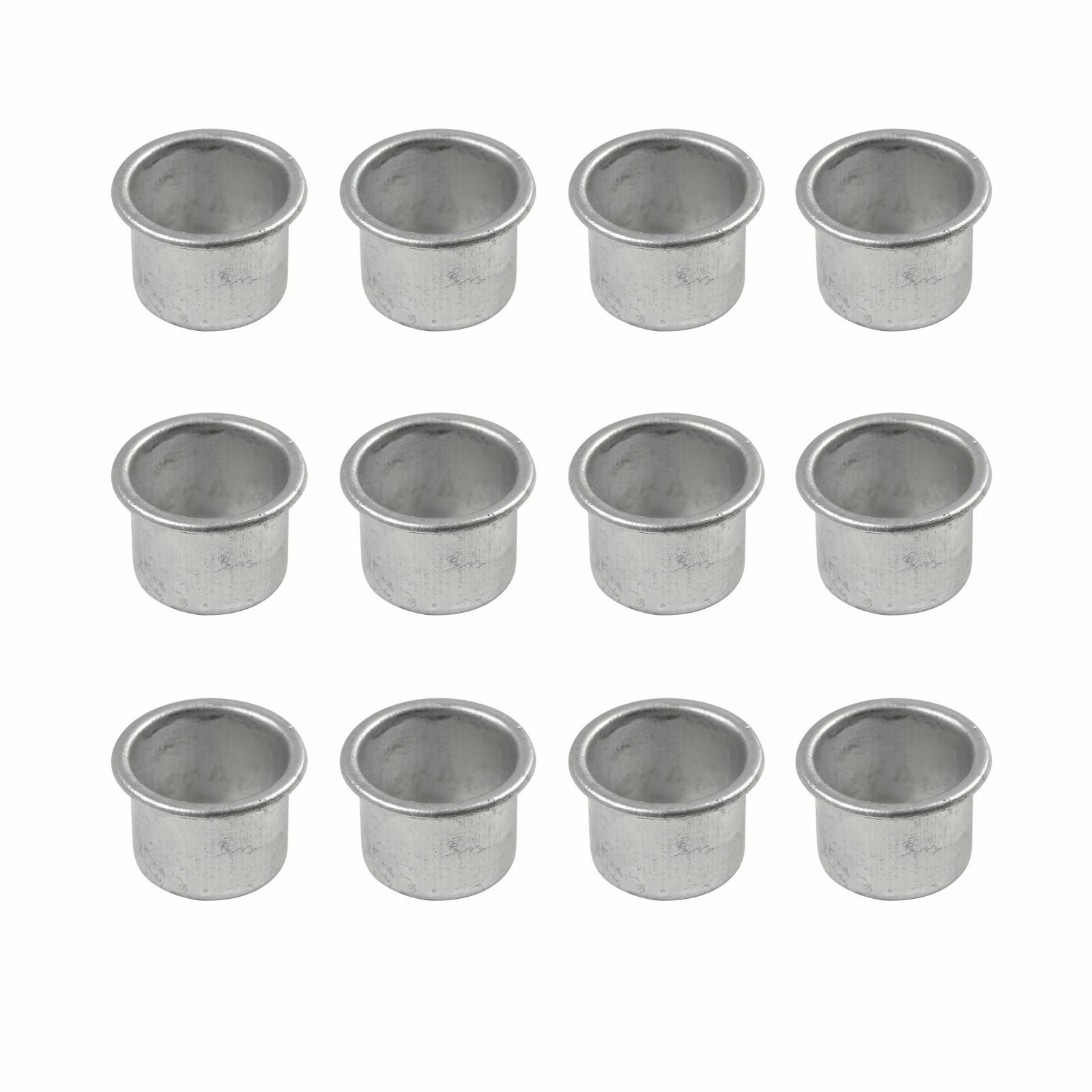 Kerzenhalter Kerzeneinsatz aus Metall, 12 Stück