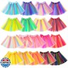 Hoemwarm 18 Pcs Rainbow Tutu Skirts for Toddler Girls, 3-Layer Fluffy Tulle Princess Dress, Bulk Multi-Color Dance Skirts for Birthday Party and Costume Play