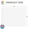 Mat Board Center, Pack of 5, 16X20 Foam Boards, Acid Free White Foam Core Boards for Mounting, Crafts, Display, Presentation and Projects, 1/8'' Thick
