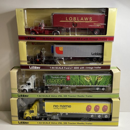 DCP 1/64 Volvo VNL 300 w/53' reefer Ford LT-9000 Vintage