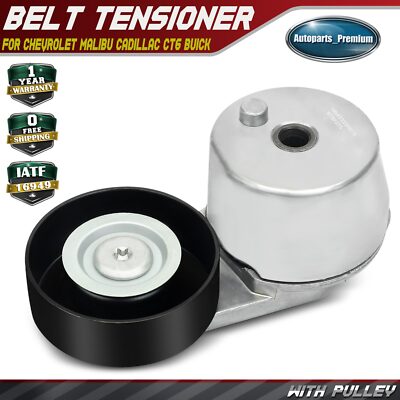 Belt Tensioner w/ Pulley for Chevrolet Malibu Cadillac CT6 Buick Encore GMC Trax
