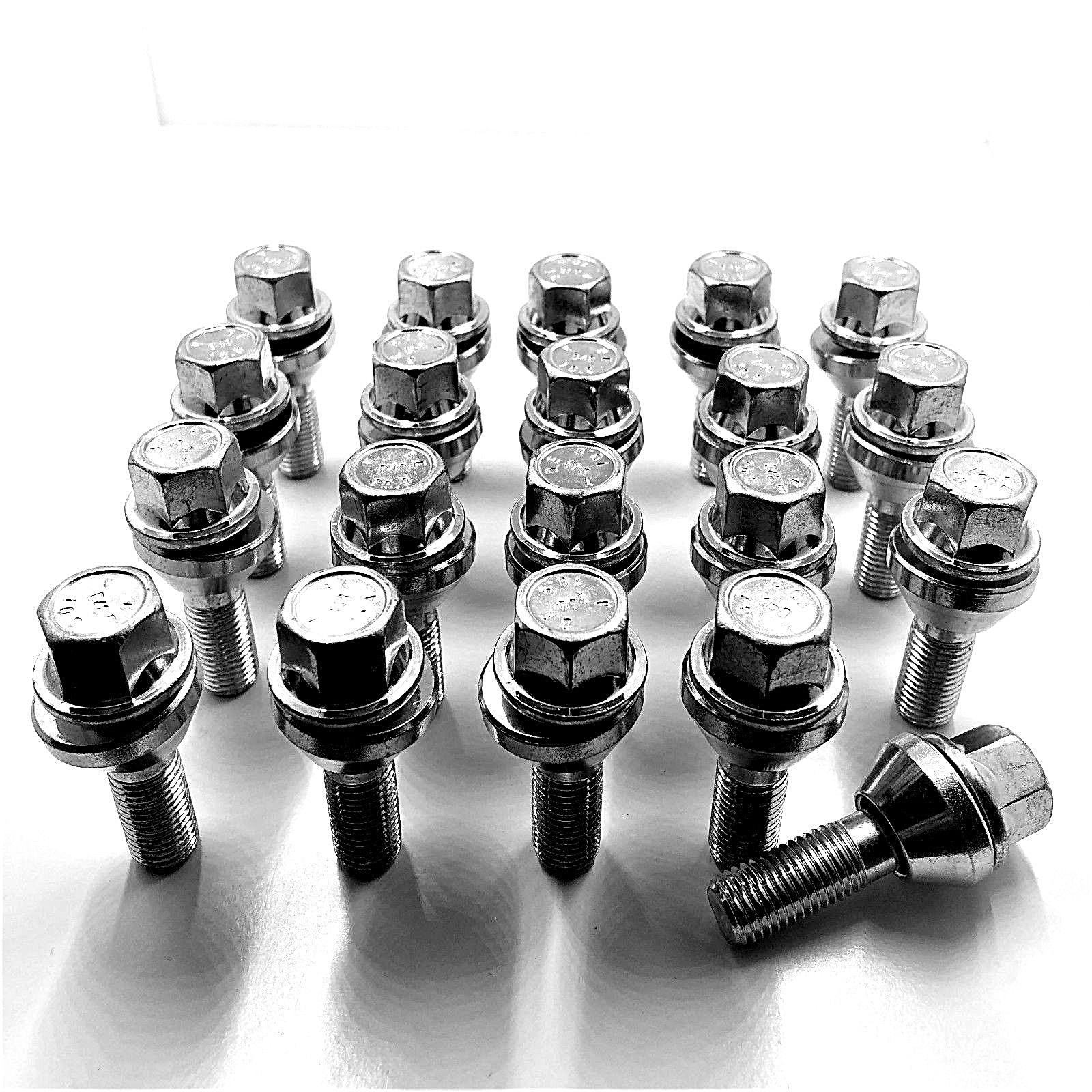 2O X ALLOY WHEEL BOLTS WOBBLY VARIABLE FOR VAUXHALL M12 X 1.5 PCD NUT