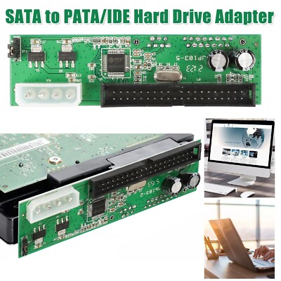 SATA to PATA IDE Hard Drive Adapter Converter 3.5'' HDD Parallel to Serial ATA US