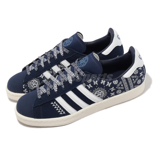 

Adidas Originals Campus 80s Темно-синяя обувь Белые мужские повседневные унисекс IG7955, Синий, Campus 80s