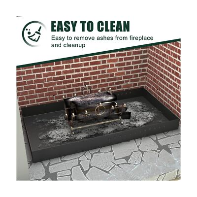 Adjustable Fireplace Tray, Expandable Ash Pan for Ash Collection, Galvanized ...