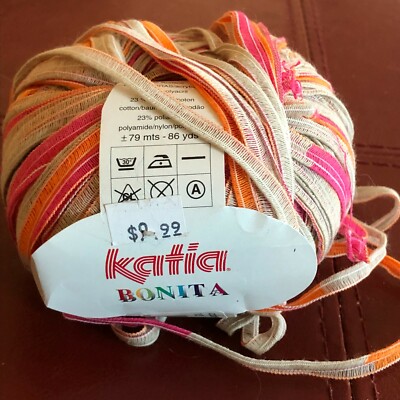 1 Skein of Katia Bonita Ribbon Yarn ~ 86 yds