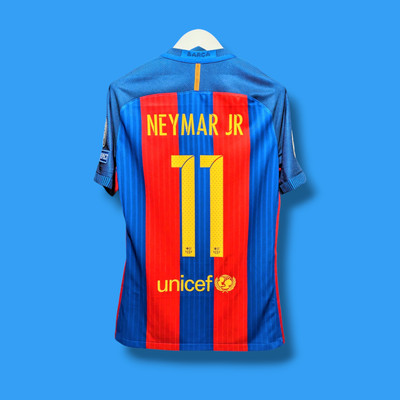 16/17 Nike FC Barcelona Home Match Vaporknit Player Issue Jersey #11 Neymar Jr