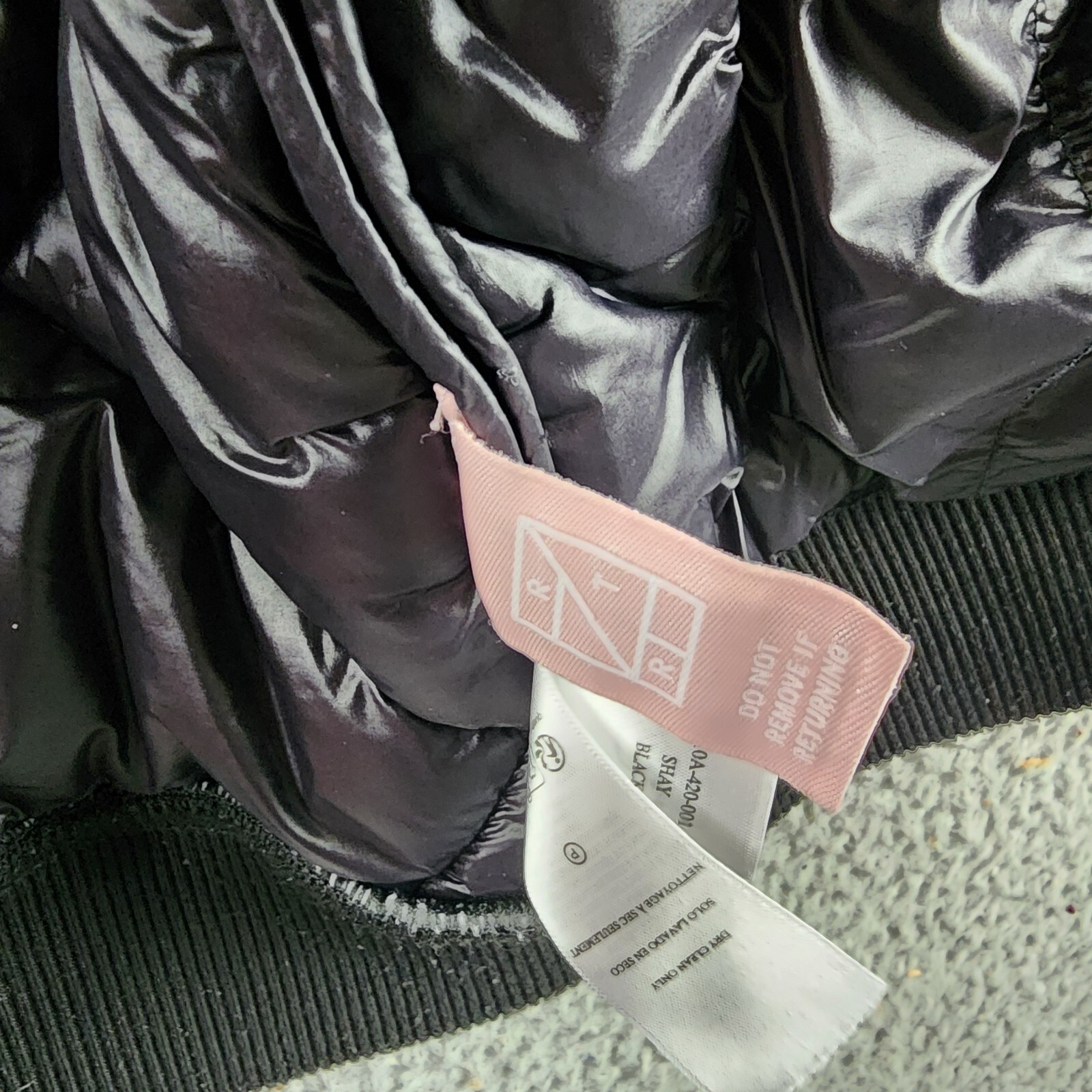 Rails Shay Diamond Quilted Jacket Womens XS Black Faux Shearling Collar Full Zip - Picture 7 of 17