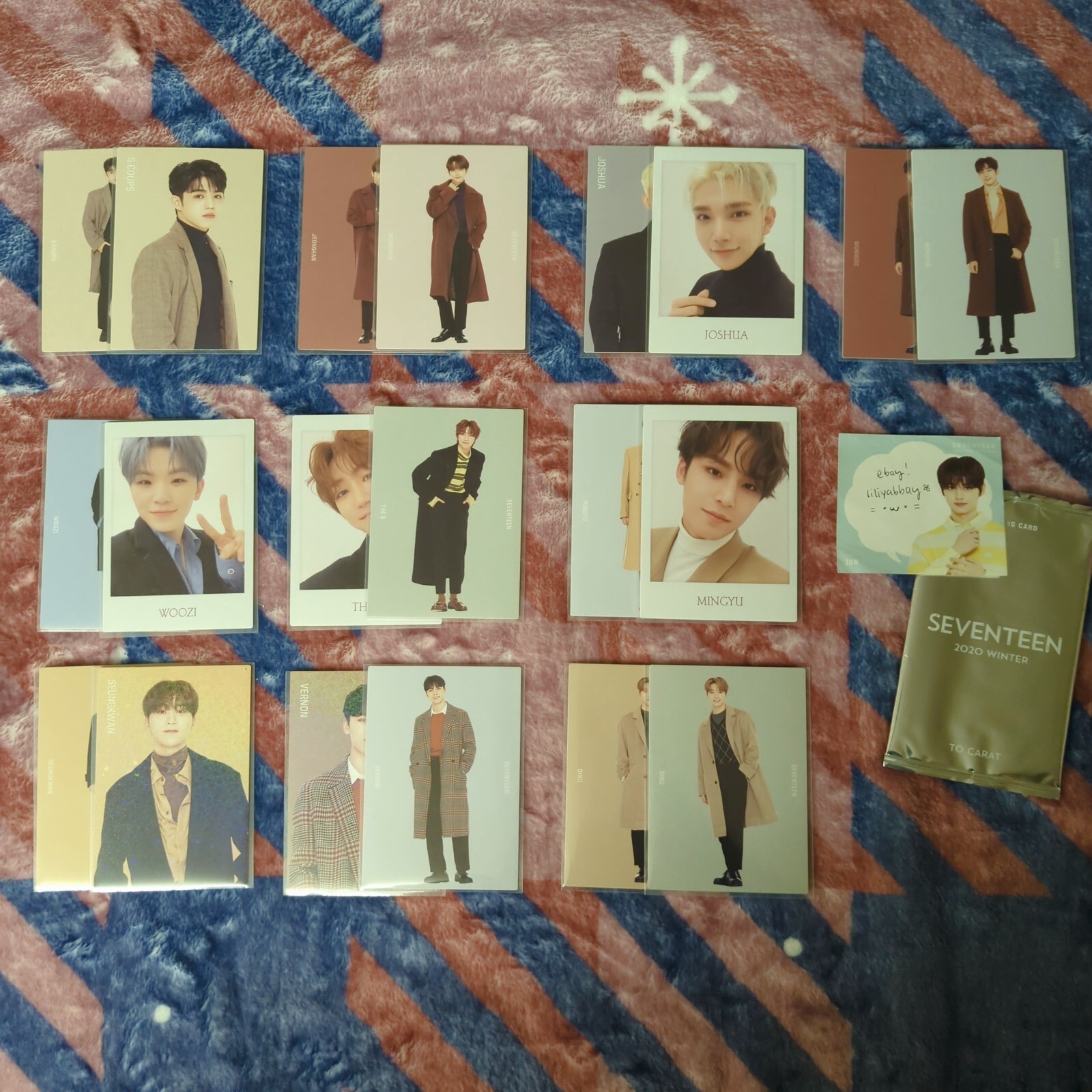 SEVENTEEN 2020 Winter TO CARAT Trading Cards (2-Card Set SEVENTEEN 2020 Winter TO CARAT Trading Cards (2-Card Set
