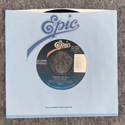SADE Cherish The Day (Ronin Remix / Sade Short) 45 Epic 34-74980 NEW UNPLAYED