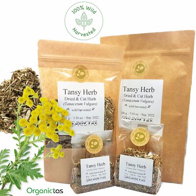 Tansy Dried Herb Tea (Tanacetum Vulgare) Premium Quality 100% Natural 25-200g