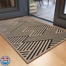 QiCaiJia Front Door Mat Outside Entrance, Non Slip Rubber Backing, Trap Dirt and Moisture, Easy Clean Low Profile Welcome Floor Mats for Patio Porch Indoor Outdoor Entry Mat, 24x35 Inch, Brown