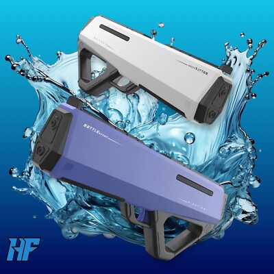 2024 Electric Water Gun Toy Fully Automatic Water Absorbing and Powerful -Blue