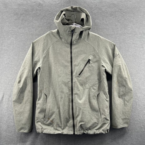 burton AK gray goretex rain jacket size L