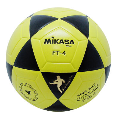 Mikasa FT4 Goal Master Soccer Ball Size 4 Black-Yellow