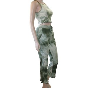 Storia Loungewear 2 piece Outfit Set Cropped Tank Top Pants side