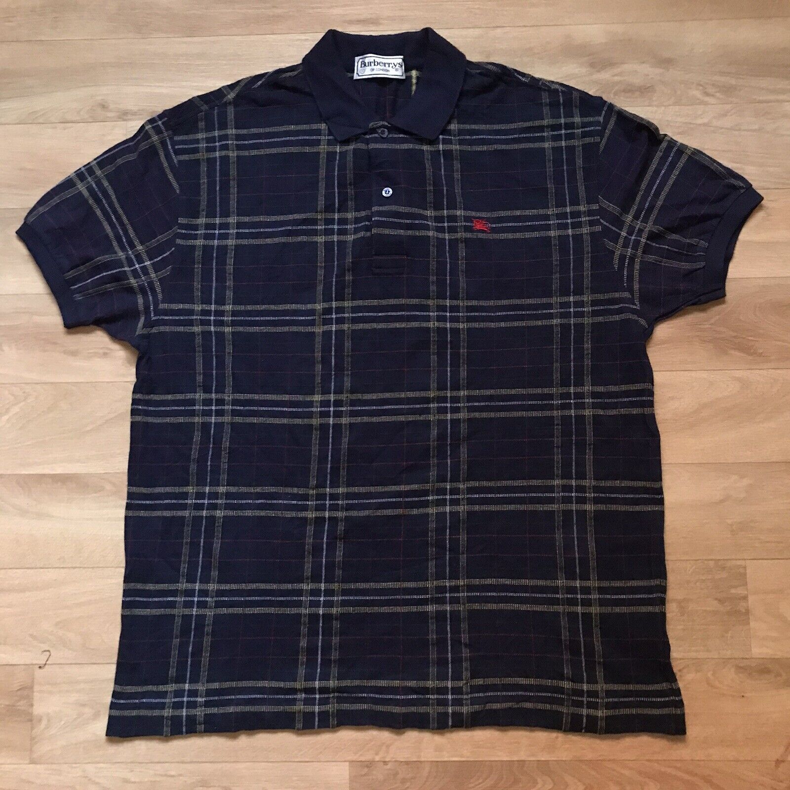 Burberry plaid sale polo