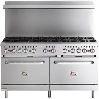 Liquid Propane 10 Burner 60" Range with 2 Standard Ovens - 360,000 BTU