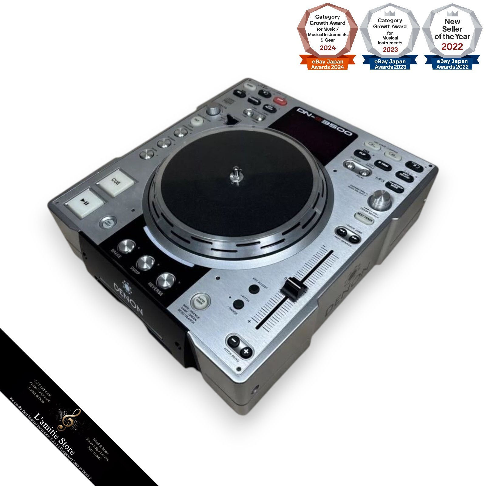 DENON DN-S3500 DJ Turntable Compact Disc Player CD CDJ MP3