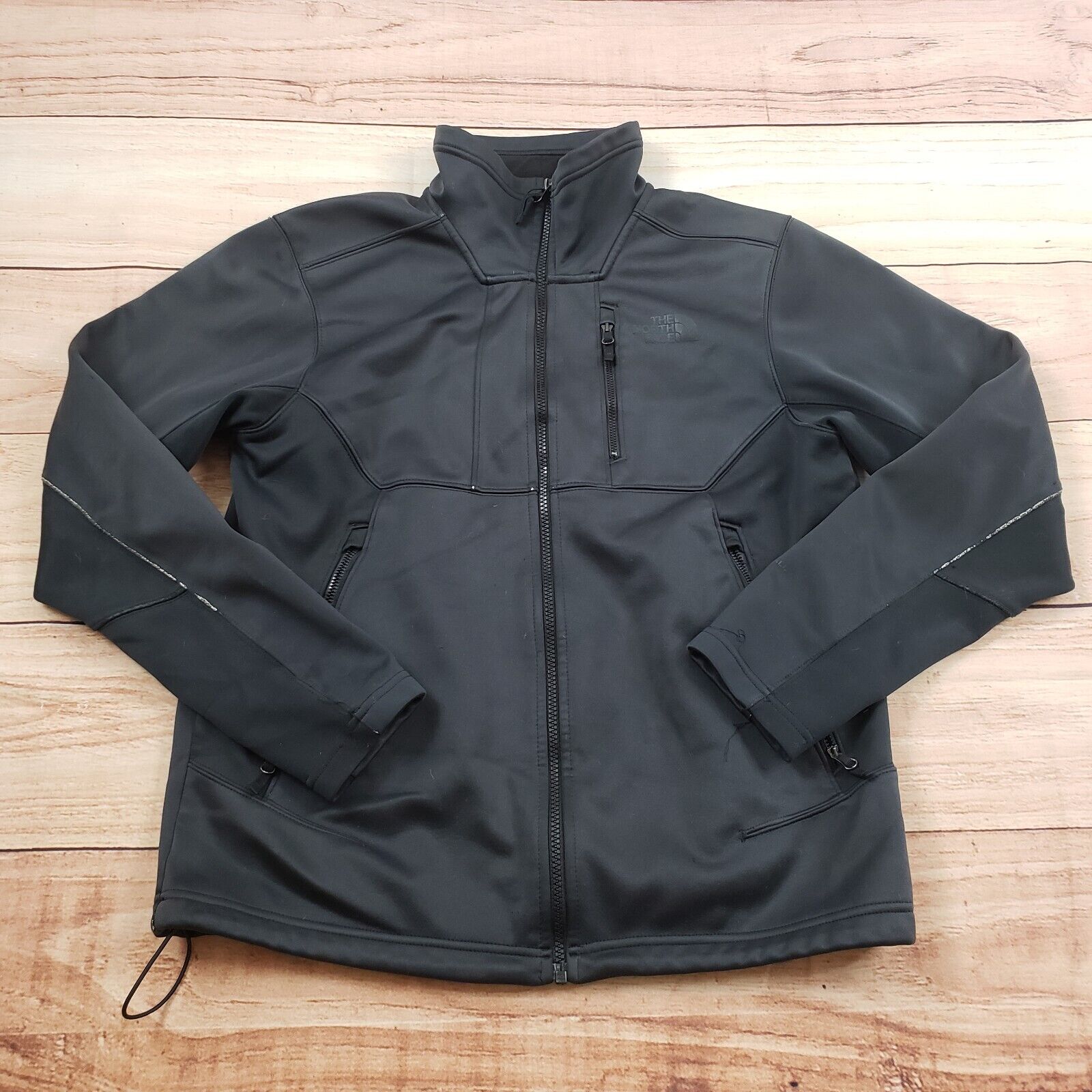 North Face Jacket Mens Medium Black Outdoors Soft Shell Zip North Face Jacket Mens Medium Black Outdoors Soft Shell Zip
