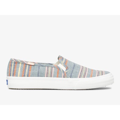 

Keds Women Double Decker Stripe Canvas Navy Multi 10 M Fashion Sneakers Canvas
