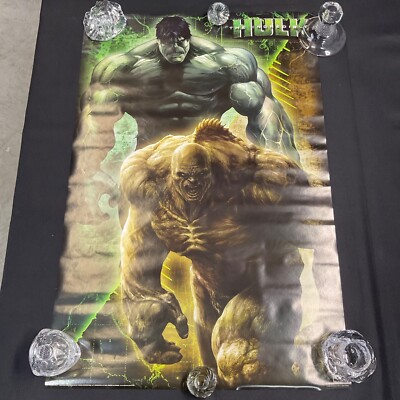 2008 INCREDIBLE HULK MOVIE DUEL POSTER 22X34'' MARVEL 9345 NOS UNUSED P47