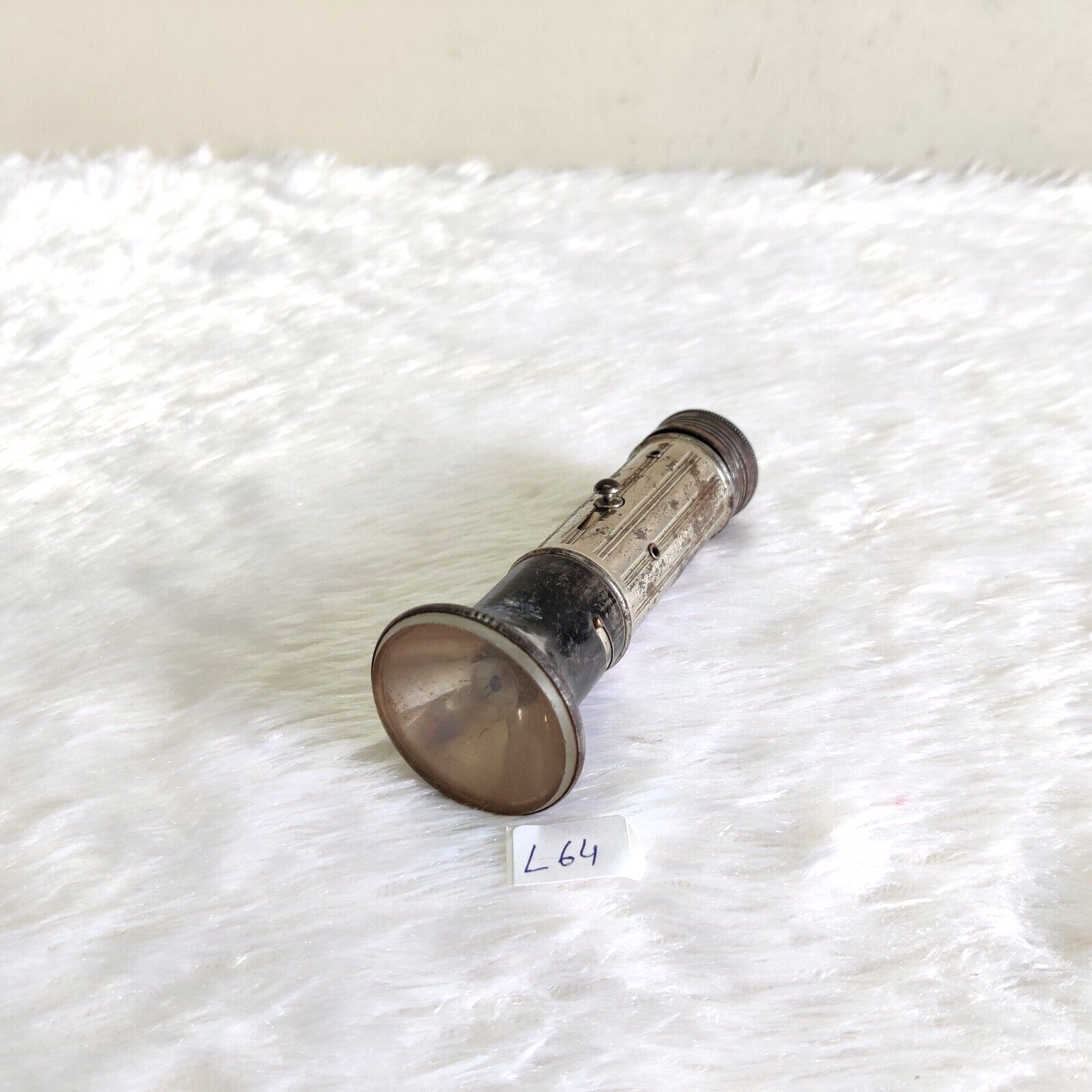 Vintage Daimon Focus 70B Flashlight Tin Torch Czechoslovakia Old