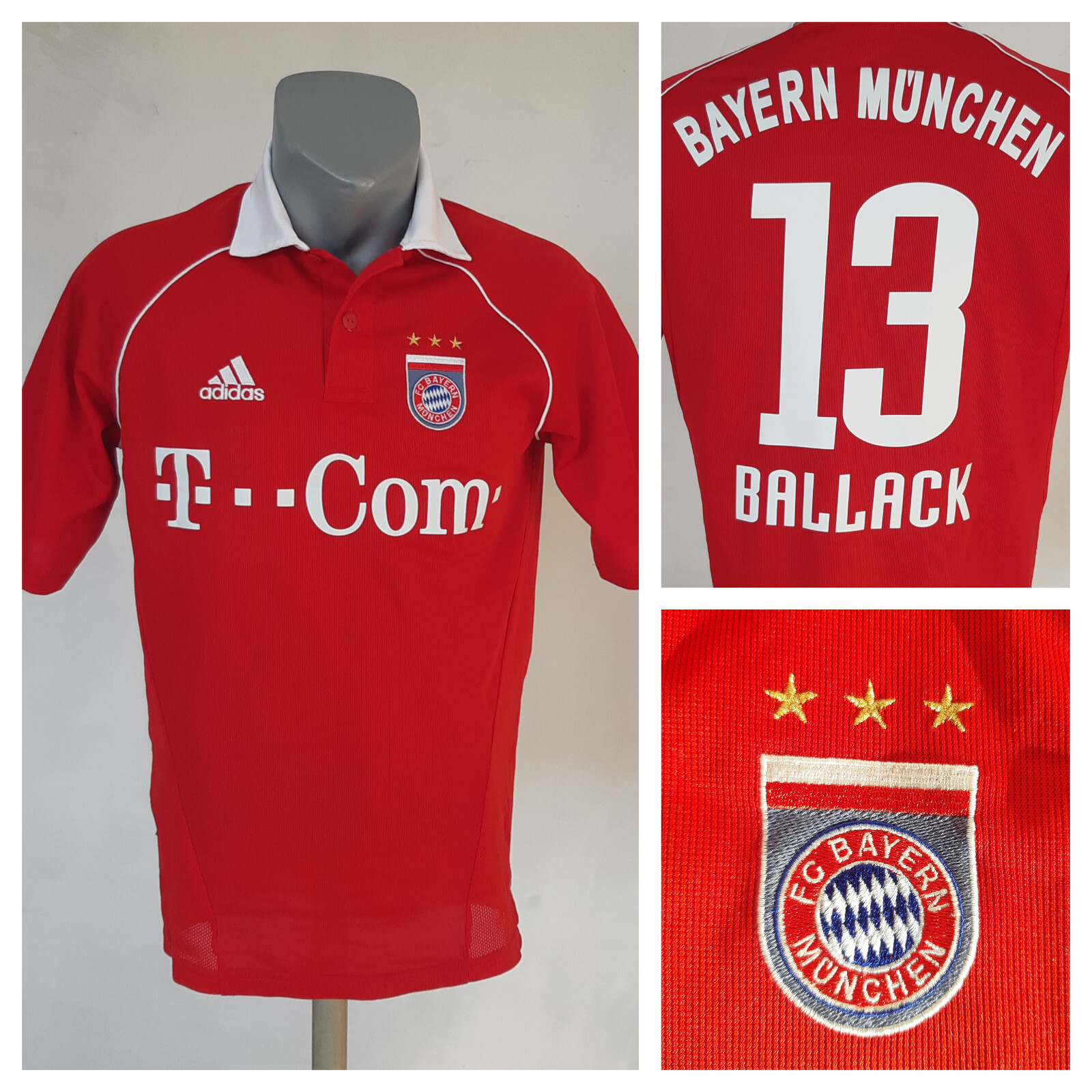2005-06 Bayern Munich Home Shirt Ballack #13 - 5/10 - (S.Boys)