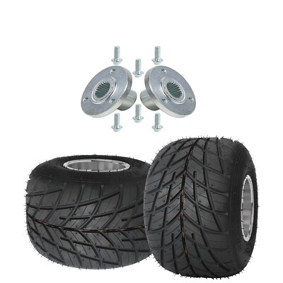 2pc 11x7.10-5 11x7.10x5 Go kart Rain Racing Rear Tires Wheels Hub ATV Mini Bike