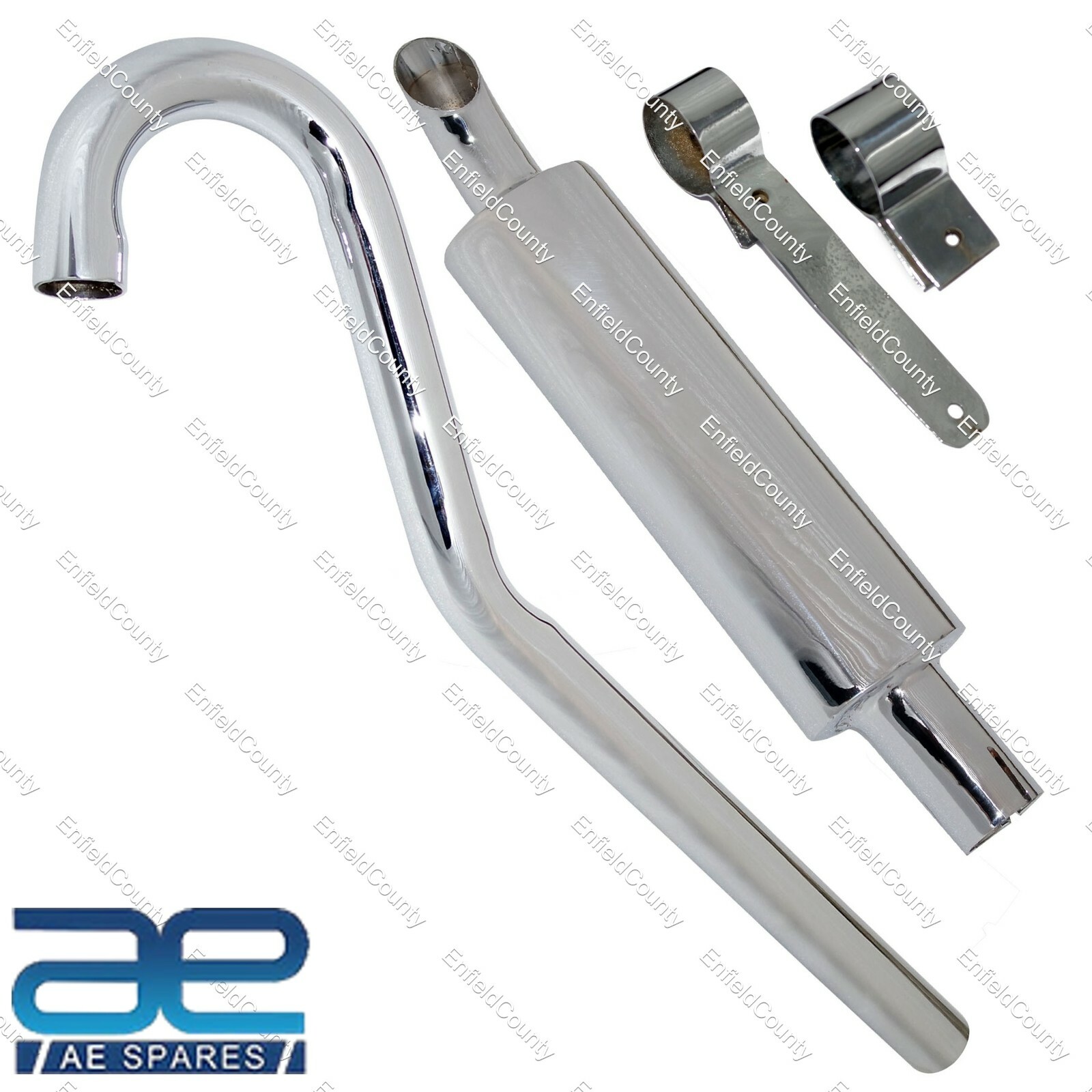 FITS ROYAL ENFIELD 350CC EXHAUST SILENCER TRIALS SCRAMBLER  