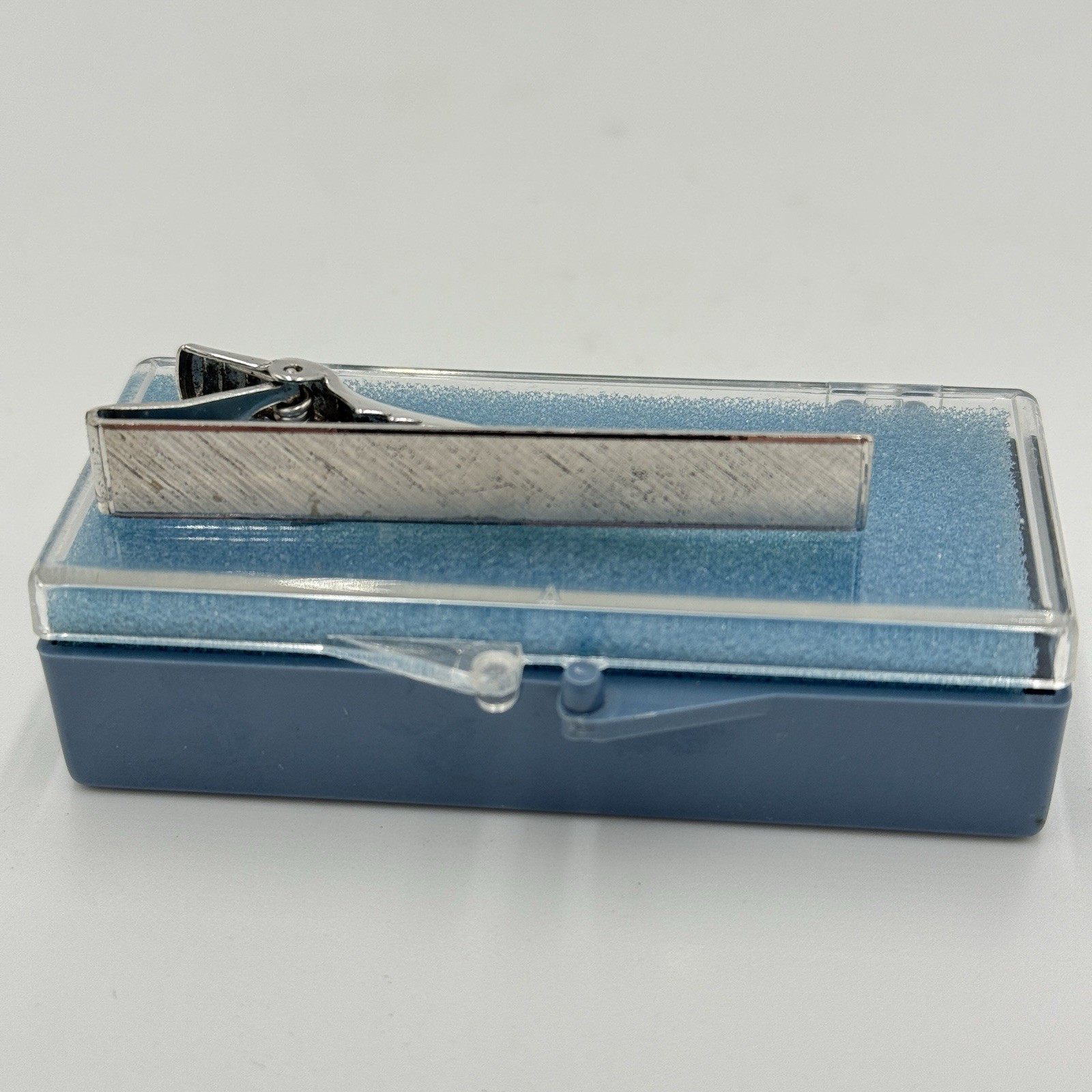 Vintage ANSON STERLING TEXTURED Tie Clip Tie Cl...