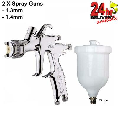 DeVilbiss FLG-5 1.3mm & 1.4mm Paint Spray Gun Compliant Gravity Spraygun