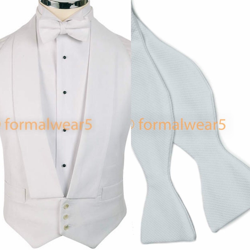 White Marcella Pin Dot Waistcoat Vest Wedding Formal UK Mens and Page Boys A14