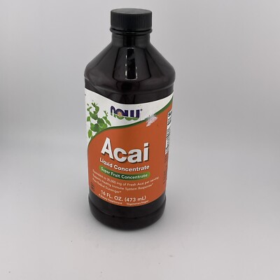 Now Foods Acai Liquid Concentrate 16 fl oz 473 ml GMP Quality Assured, Vegan,