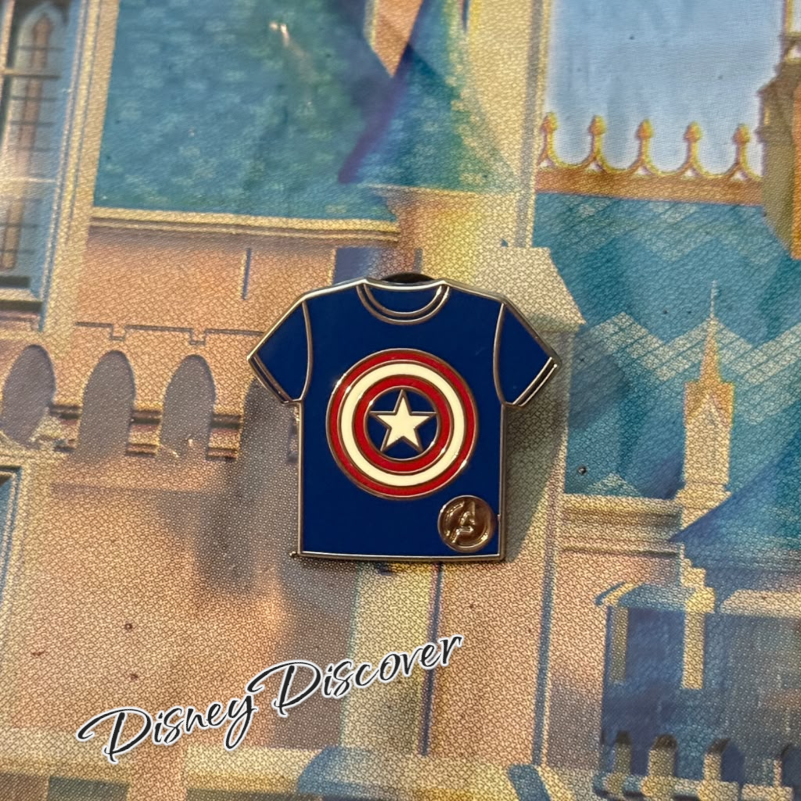 Disney Parks Marvel Shirts Captain America Hidden Mickey Pin
