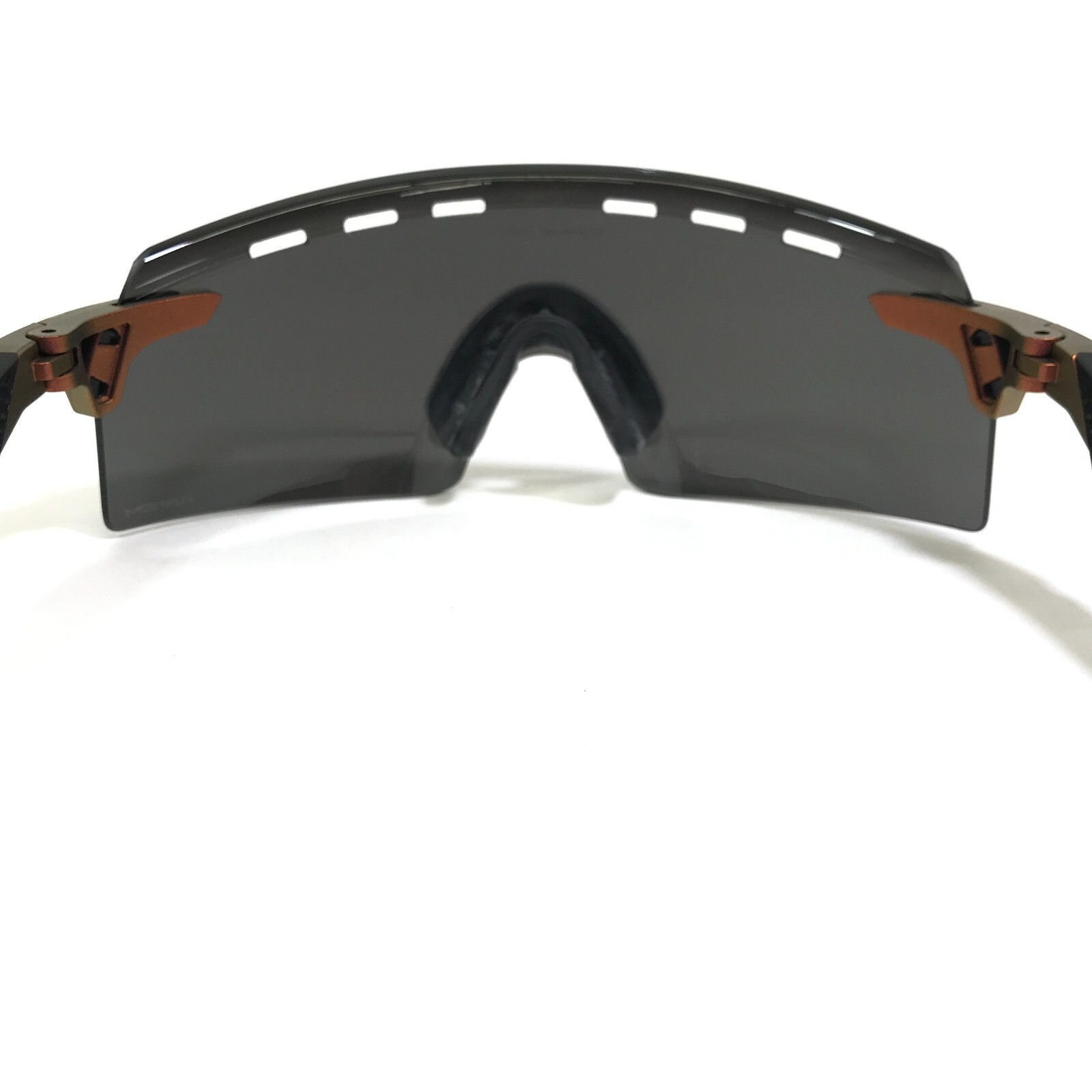 Pre-owned Oakley Sunglasses Oo9235-1239 Encoder Strike Matte Black Orange Prizm 24k Lenses In Gray