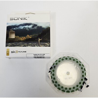 Sonik SK3 Sinking Fishing Fly Line - 35 Yards - WF7 - Green