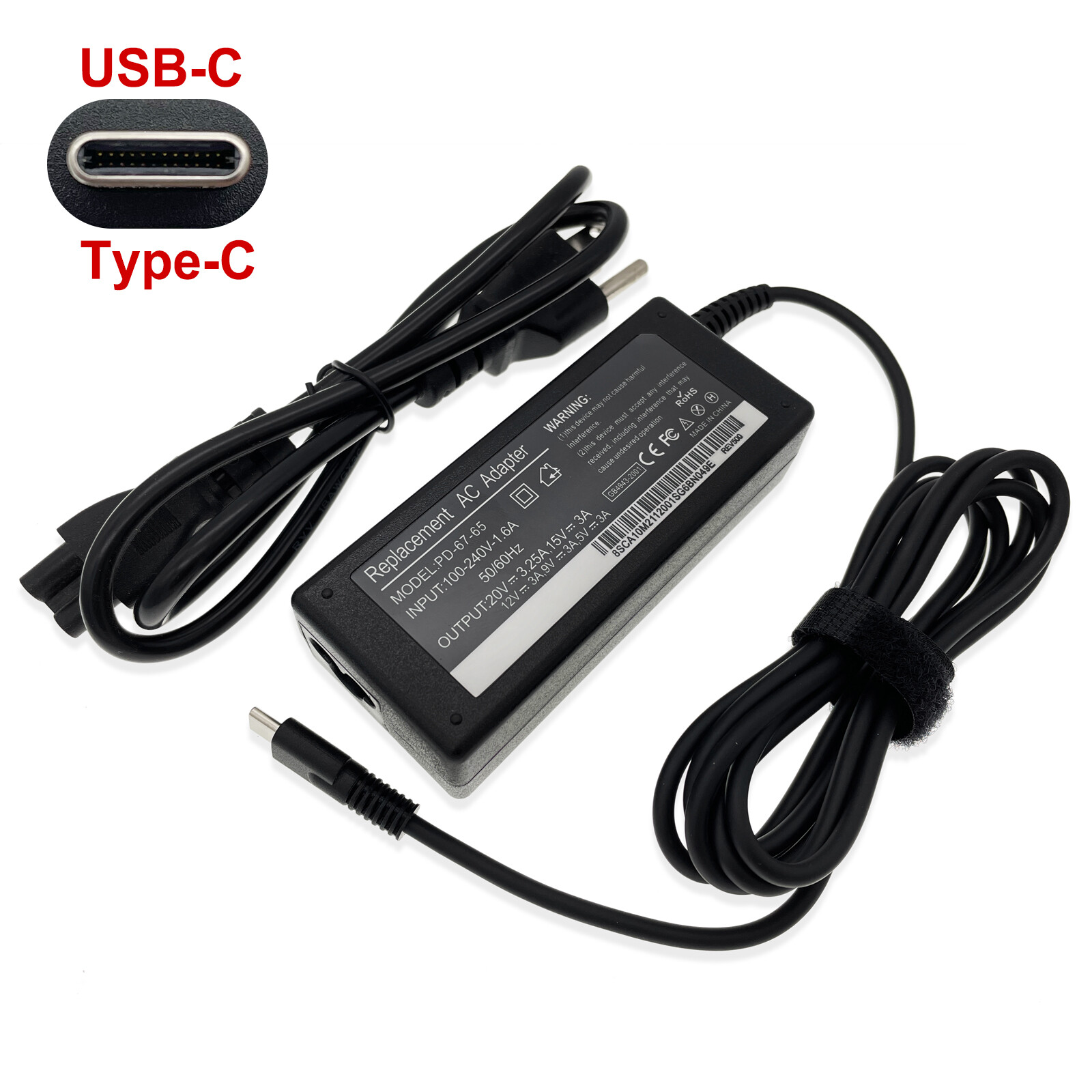 Charger For Lg Gram 16z90q Series Adt-65dsu-d03-2