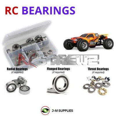 RCScrewZ Rubber Shielded Bearings hpi024r for HPI MT2 / EVO .18 Nitro 4WD | SET