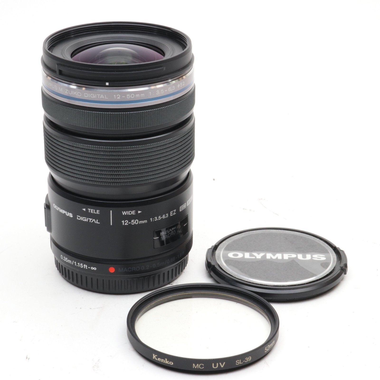 OLYMPUS M.ZUIKO DIGITAL ED 12−50mm Olympus M. Zuiko DIGITAL ED 12-50mm F3.5-6.3 EZ Lens (Black