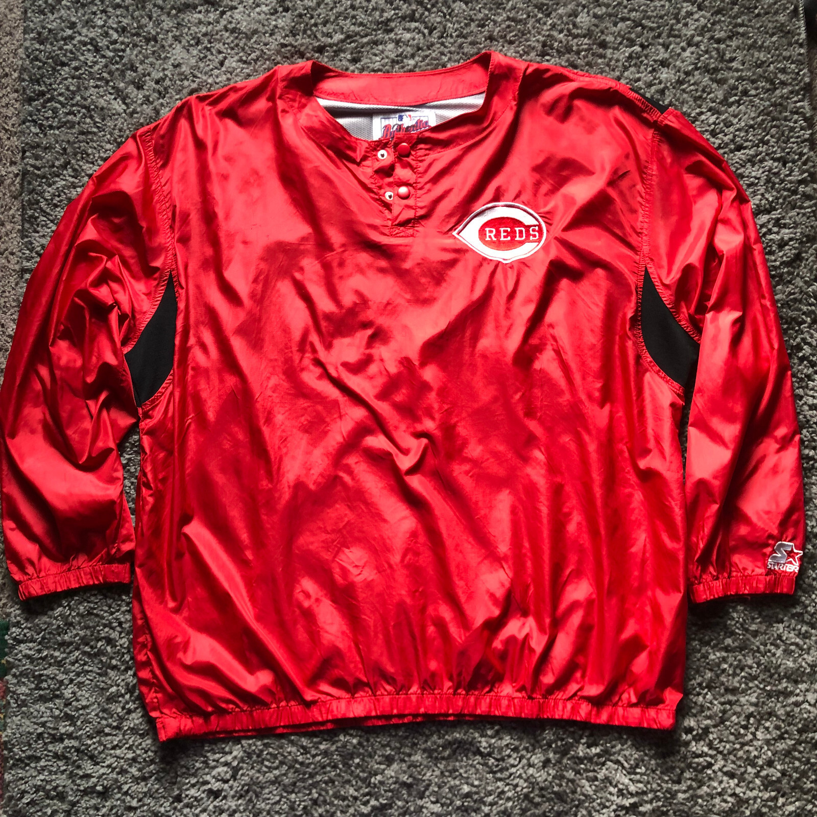 vintage ohio 半袖スウェット Vintage Cincinnati Reds XL Starter Pullover Windbreaker