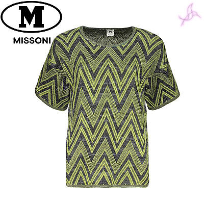 Pre-owned Missoni T-shirt  Ds22sl0ubk029c Woman Yellow 139793 Clothing Original Ame