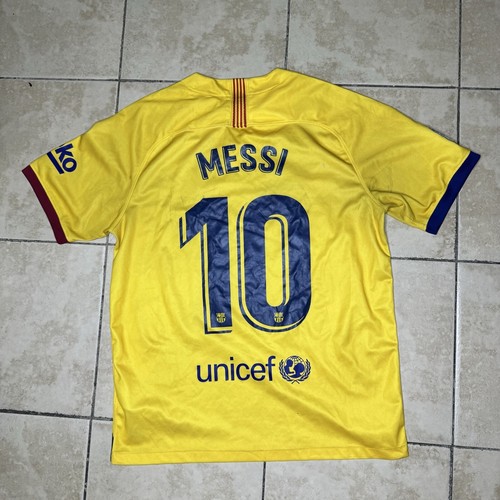 【値下げ】Nike FC Barcelona Messi 10 ユニフォーム M Nike Barcelona 19/20 Messi #10 Home Match Jersey (US M Size