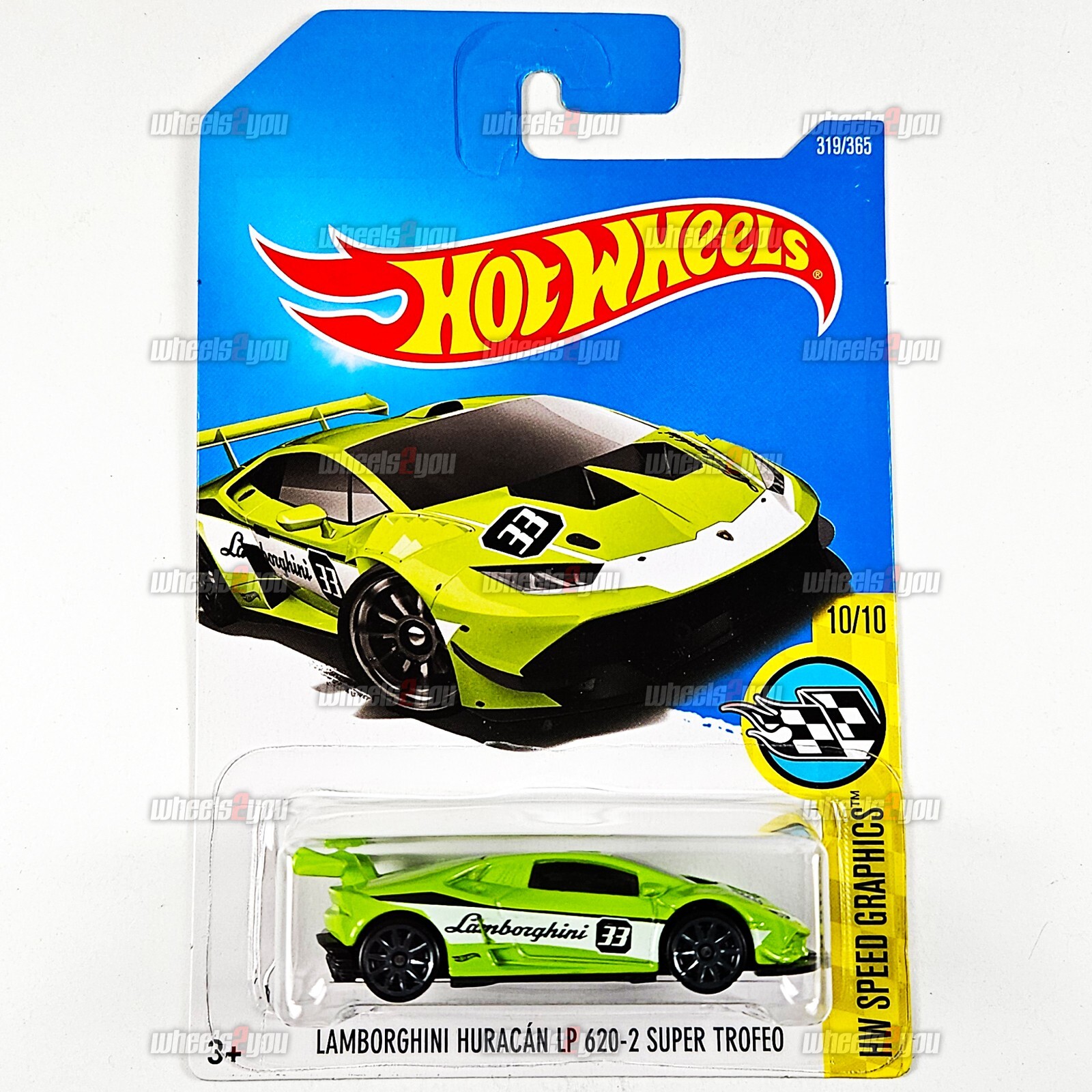 Hot Wheels LAMBORGHINI HURACAN LP 620-2 SUPER TROFEO green