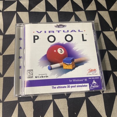 Virtual Pool The Ultimate 3D Pool Simulator. Game PC CD-ROM By Celeris 1998
